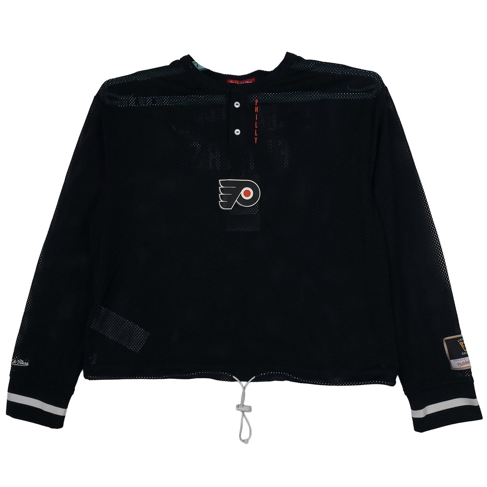 Philadelphia Flyers Mitchell & Ness NHL Womens Medium Mesh Jersey Black NWT